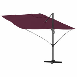Bordeauxroter Sonnenschirm 351x250 cm