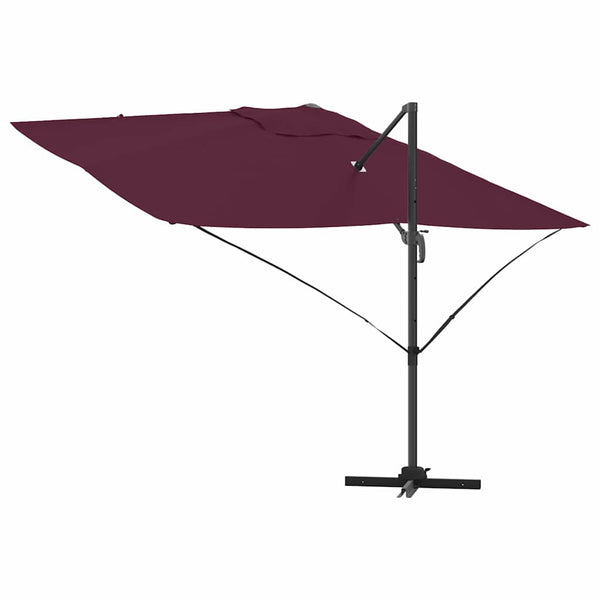 Bordeauxroter Sonnenschirm 351x250 cm