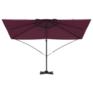 Bordeauxroter Sonnenschirm 351x250 cm