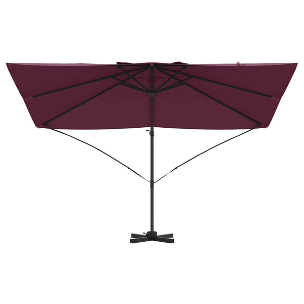Bordeauxroter Sonnenschirm 351x250 cm