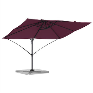 Bordeauxroter Sonnenschirm 351x250 cm