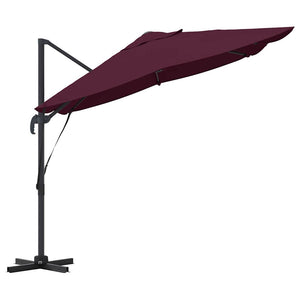 Bordeauxroter Sonnenschirm 351x250 cm
