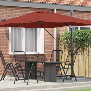Terrakotta Sonnenschirm 351x250 cm