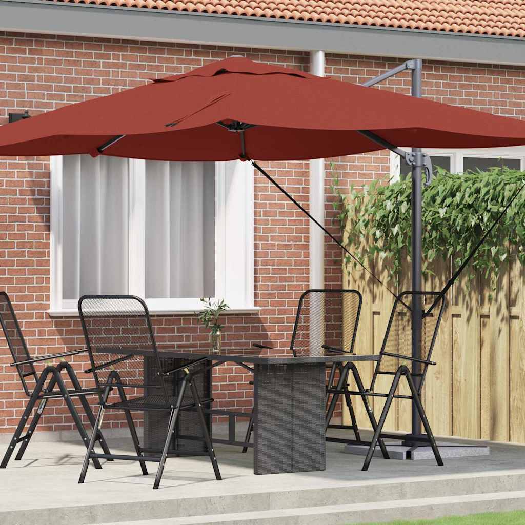 Terrakotta Sonnenschirm 351x250 cm