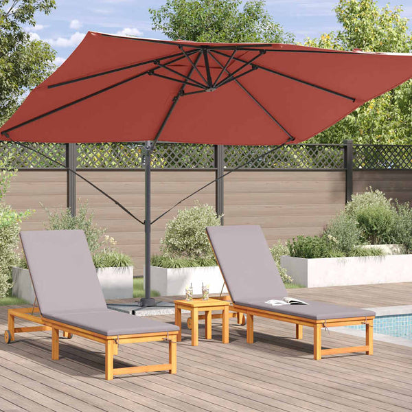 Terrakotta Sonnenschirm 351x250 cm