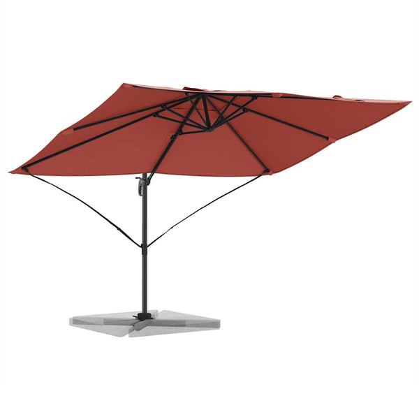 Terrakotta Sonnenschirm 351x250 cm