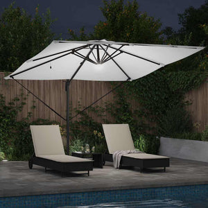 Beiger Roma Sonnenschirm, 286x284x270cm