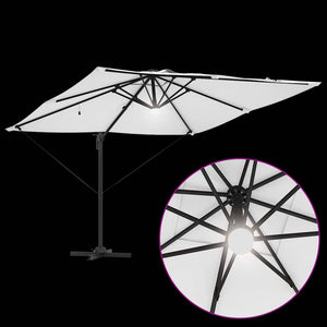 Beiger Roma Sonnenschirm, 286x284x270cm