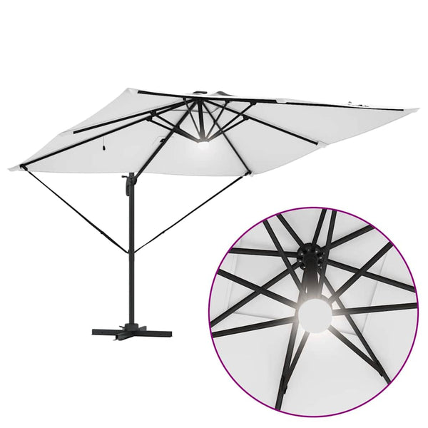 Beiger Roma Sonnenschirm, 286x284x270cm