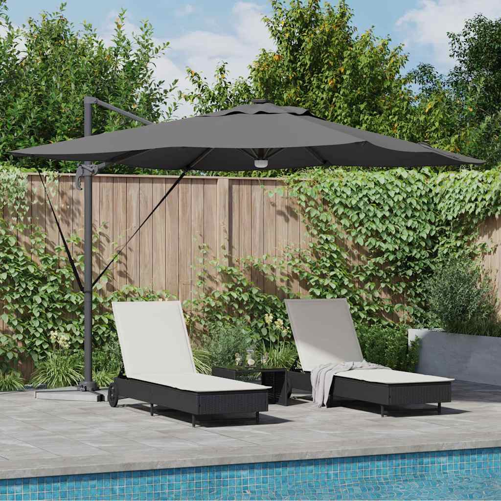 LED-Parasol Roma Anthrazit 286x284 cm