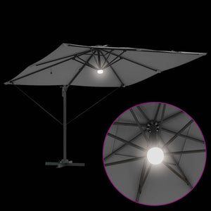 LED-Parasol Roma Anthrazit 286x284 cm
