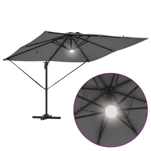 LED-Parasol Roma Anthrazit 286x284 cm