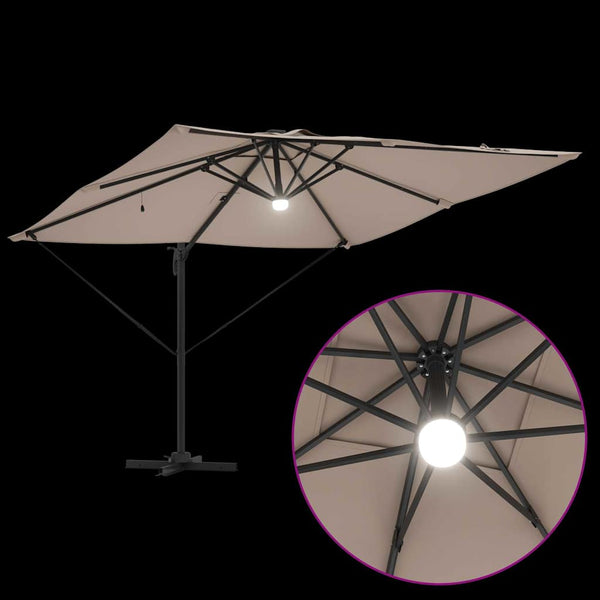 Roma Taupe Sonnenschirm, 286x284x270 cm