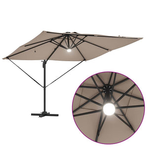 Roma Taupe Sonnenschirm, 286x284x270 cm