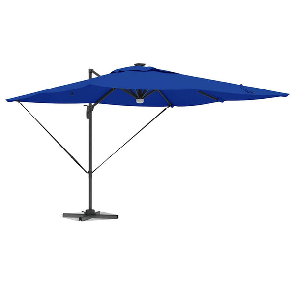Blauer Roma Sonnenschirm mit LED
