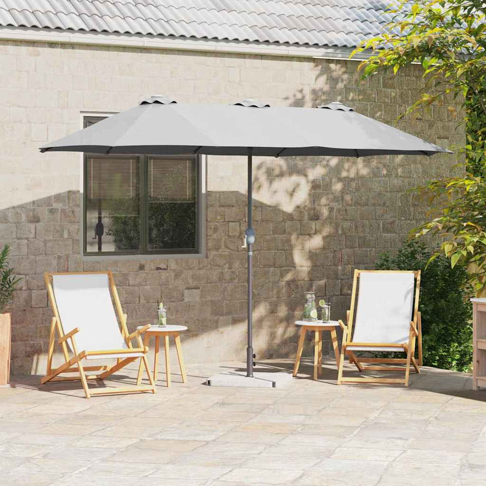 Sandfarbener Garten-Sonnenschirm 370 cm