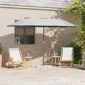 Sandfarbener Garten-Sonnenschirm 370 cm