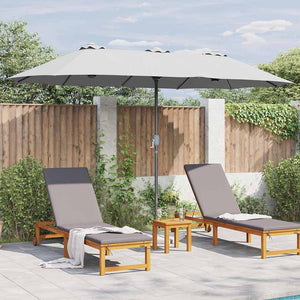 Sandfarbener Garten-Sonnenschirm 370 cm