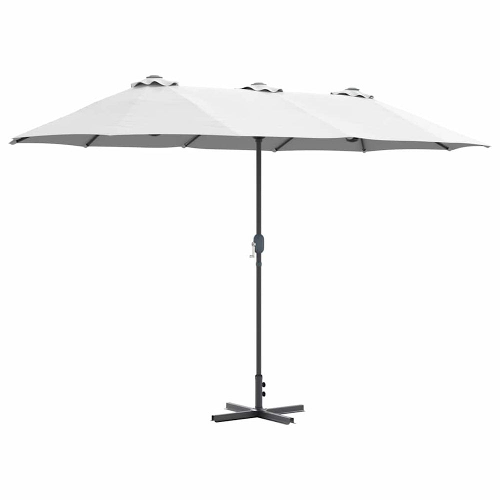 Sandfarbener Garten-Sonnenschirm 370 cm