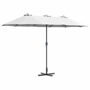 Sandfarbener Garten-Sonnenschirm 370 cm