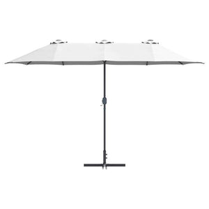 Sandfarbener Garten-Sonnenschirm 370 cm