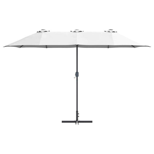 Sandfarbener Garten-Sonnenschirm 370 cm