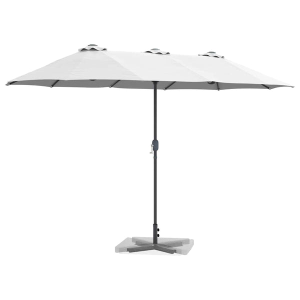 Sandfarbener Garten-Sonnenschirm 370 cm