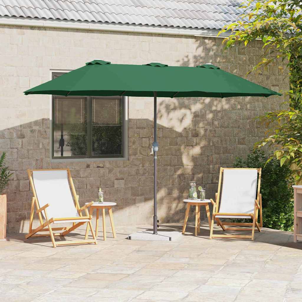 Grüner Garten-Sonnenschirm 370 cm