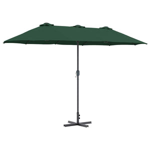 Grüner Garten-Sonnenschirm 370 cm