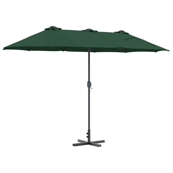 Grüner Garten-Sonnenschirm 370 cm