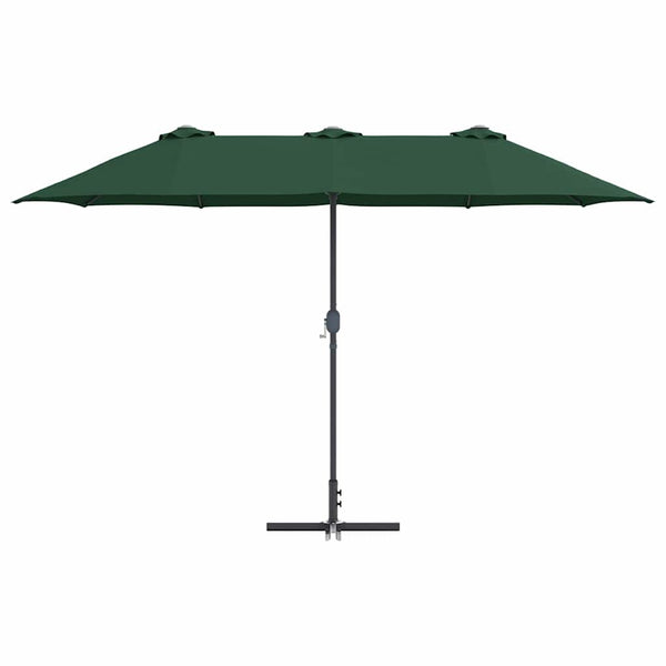 Grüner Garten-Sonnenschirm 370 cm