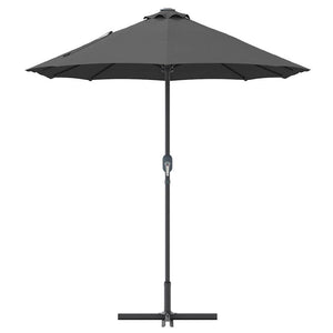 Anthrazitfarbener Garten-Sonnenschirm 370 cm