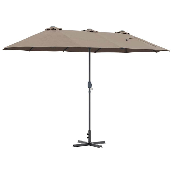 Taupe Garten-Sonnenschirm 370 cm