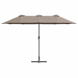 Taupe Garten-Sonnenschirm 370 cm