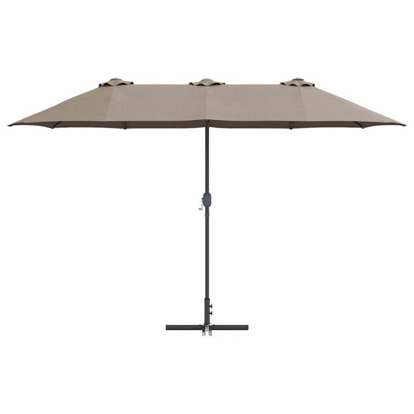 Taupe Garten-Sonnenschirm 370 cm