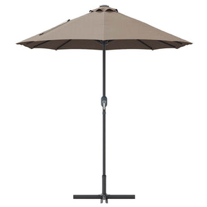 Taupe Garten-Sonnenschirm 370 cm
