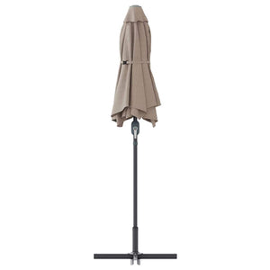 Taupe Garten-Sonnenschirm 370 cm