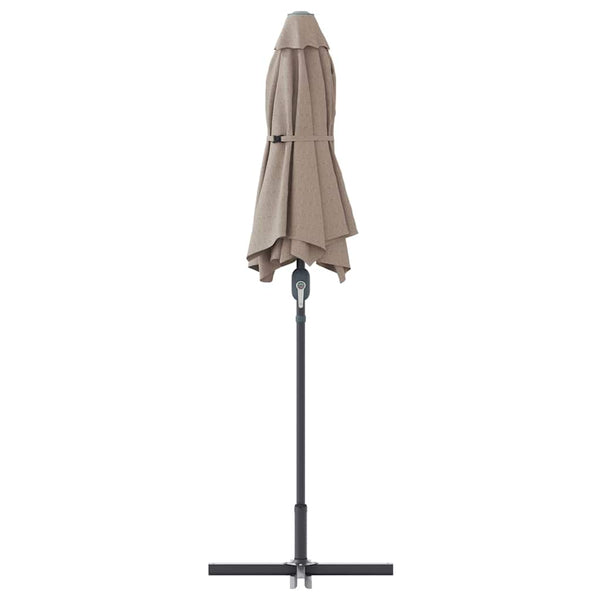 Taupe Garten-Sonnenschirm 370 cm