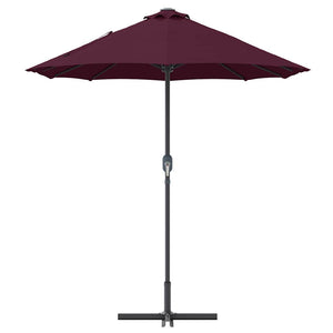 Bordeauxroter Garten-Sonnenschirm 370 cm