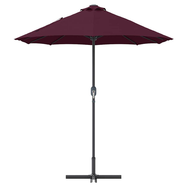 Bordeauxroter Garten-Sonnenschirm 370 cm