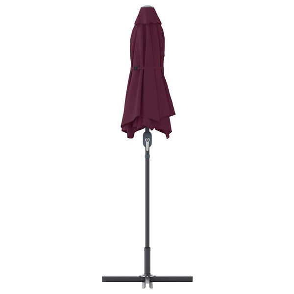 Bordeauxroter Garten-Sonnenschirm 370 cm