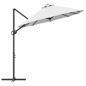 Sandfarbener Sonnenschirm, 372 cm