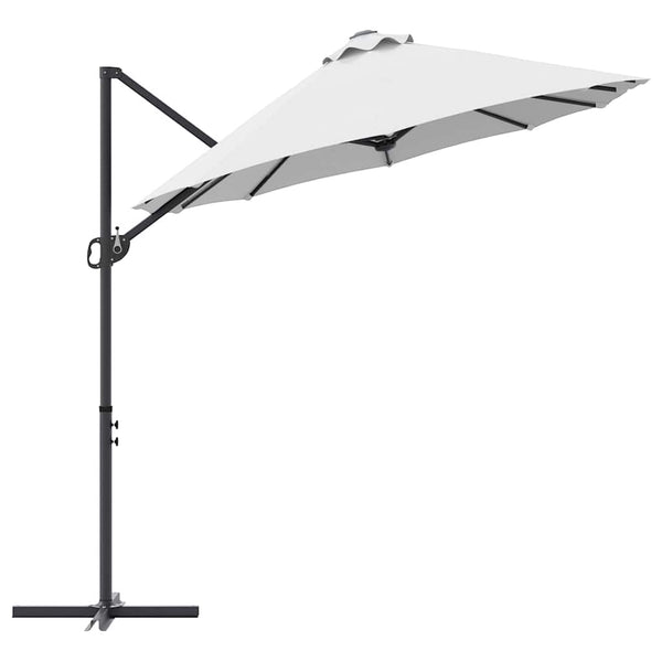 Sandfarbener Sonnenschirm, 372 cm