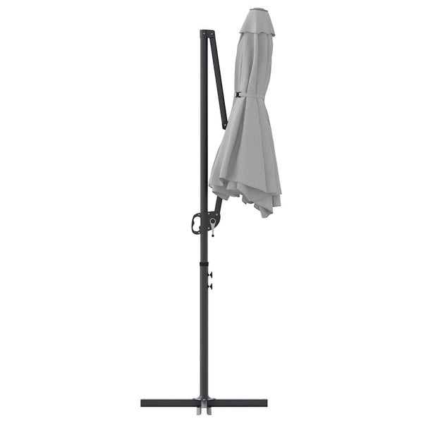 Sandfarbener Sonnenschirm, 372 cm
