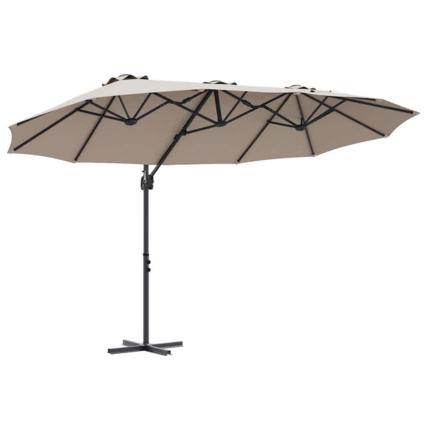Taupe Sonnenschirm für Garten & Balkon