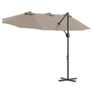 Taupe Sonnenschirm für Garten & Balkon