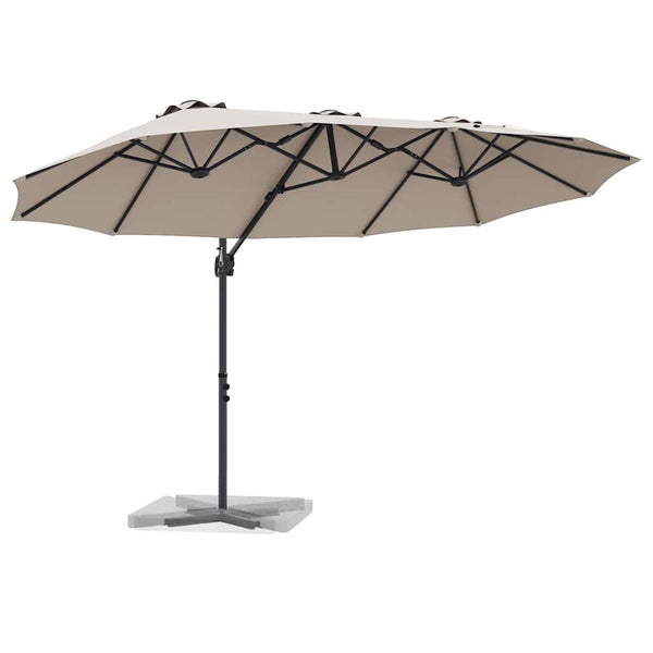 Taupe Sonnenschirm für Garten & Balkon