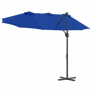 Azurblauer Sonnenschirm, 372 cm