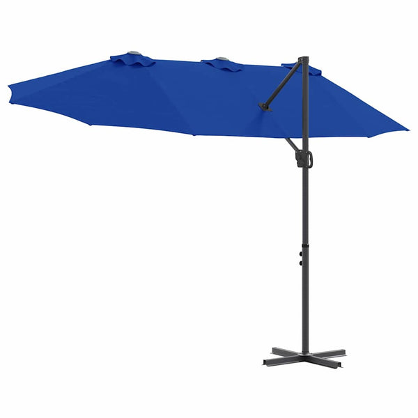 Azurblauer Sonnenschirm, 372 cm