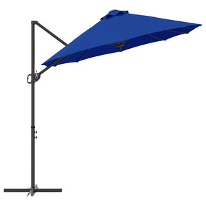 Azurblauer Sonnenschirm, 372 cm